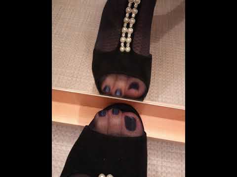 High heels in action