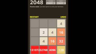 2048 game 131072 Tile SATISFYING