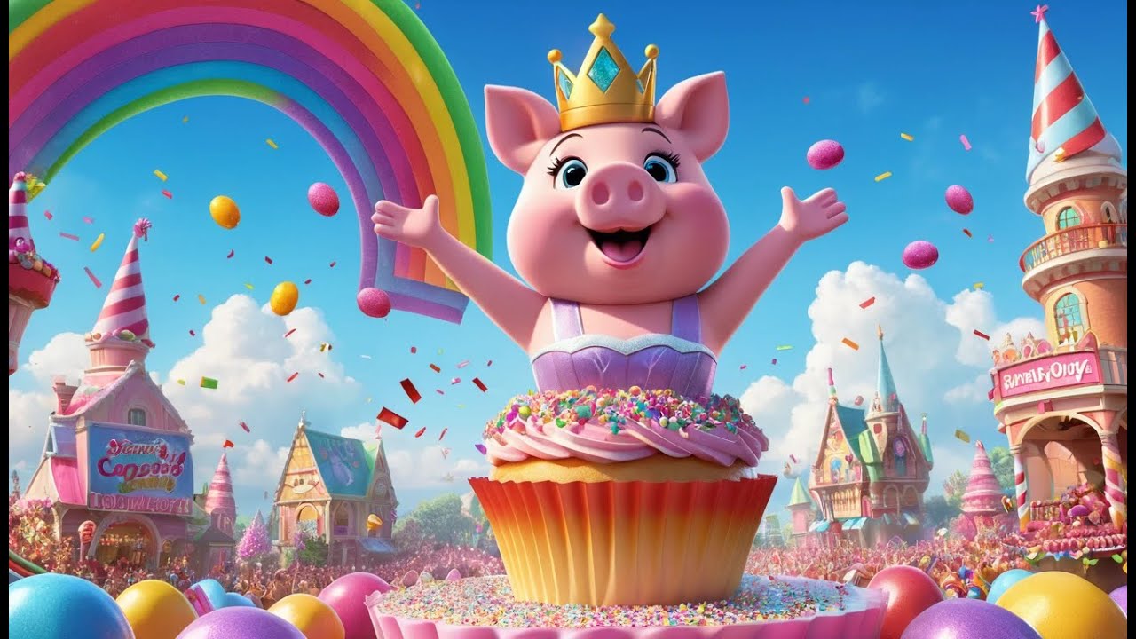 Princess Piggy’s Ice Cream Parade | Sweet Ice Cream Song for Kids | Fun Parade Adventure Rhyme