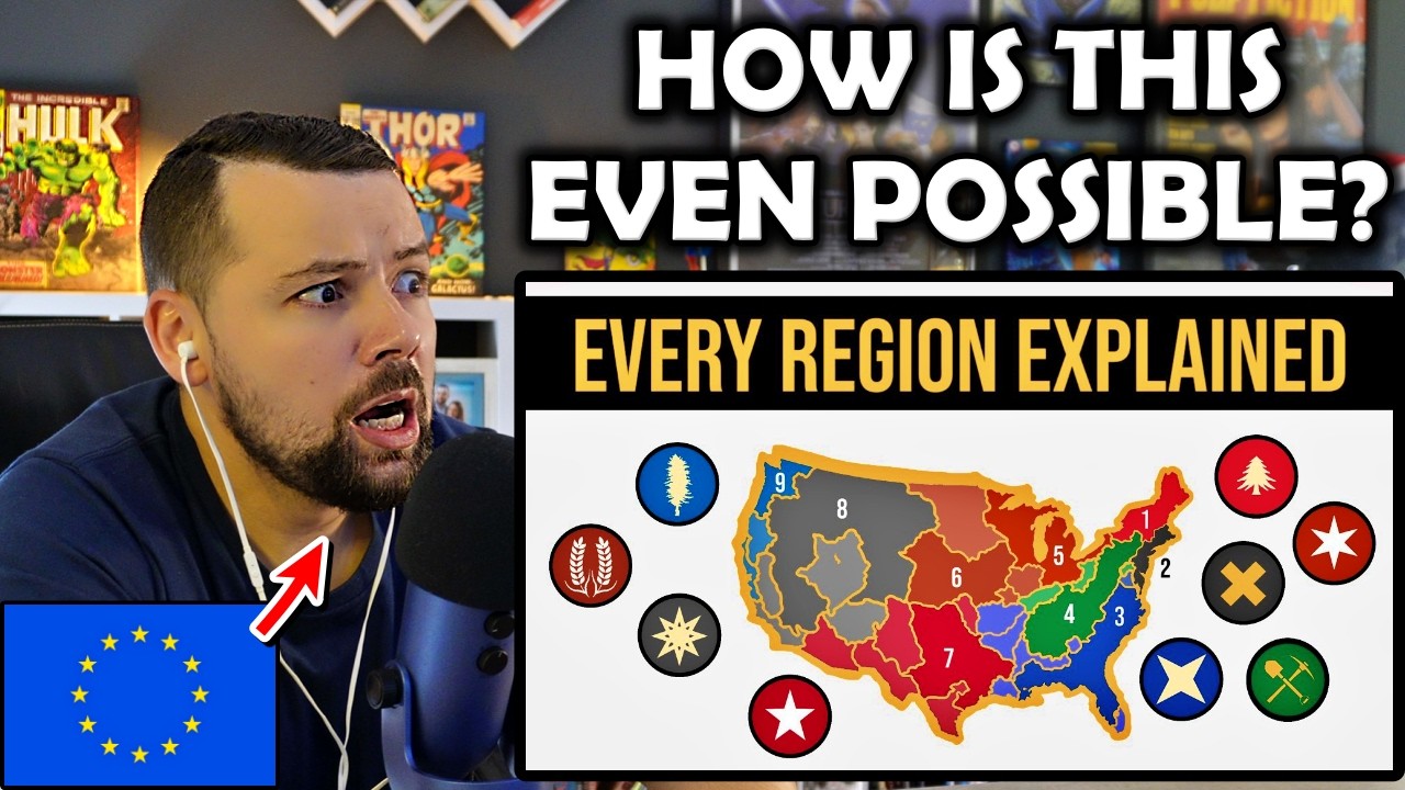 European Reacts to Every Cultural Region in America Explained