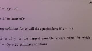 GRD11  P1 SIMULTANEOUS EQUATION GIVEN IN EXPONENTIAL FORM