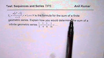 Q7 How do you find Sum of Infinite Geometric Series TIPS | Grade 11 | IITJEE