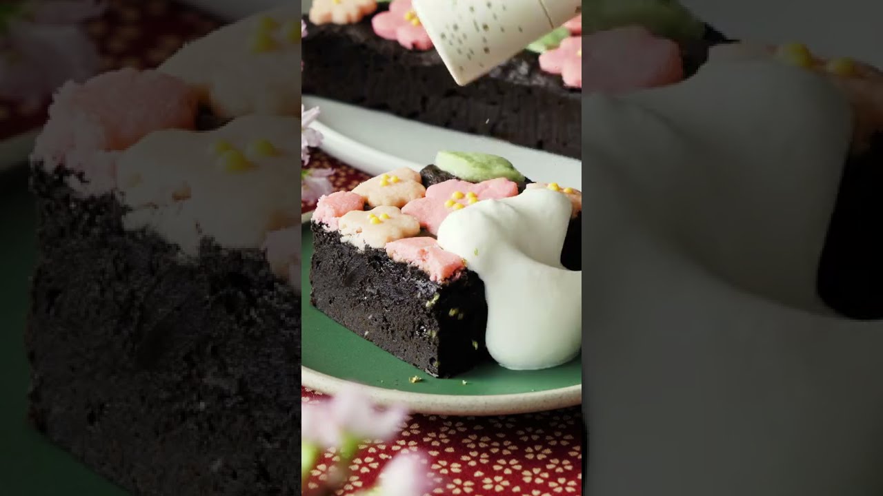 The PERFECT Fudgy Brownies for Spring #shorts | Tastemade