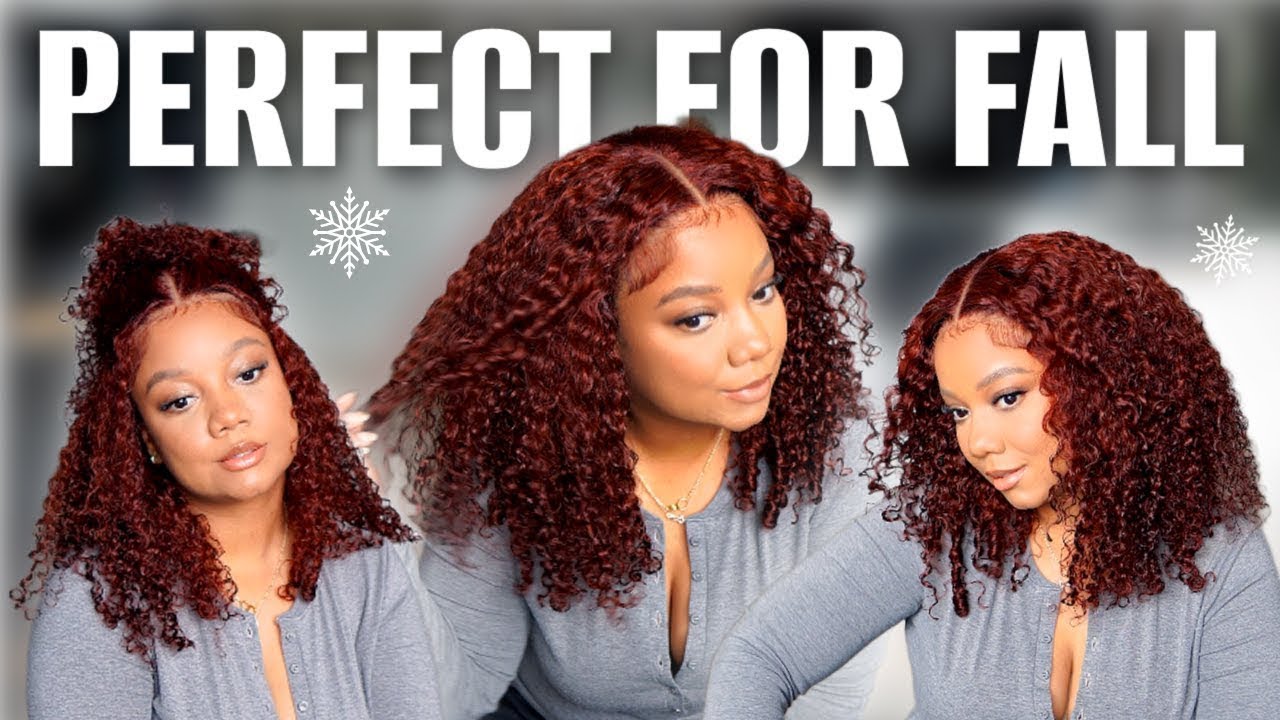 Вирусный рыжевато-коричневый кудрявый парик! Мгновенная укладка без клея с кудрями Джерри №33, ос...