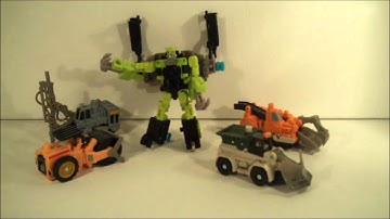 Kapow! Toys Presents... Powercore Combiners Steamhammer and Constructicons