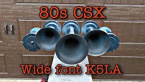 CSX 80s Nathan K5LA Real Train Horn