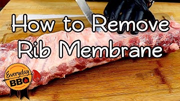 How To Remove The Rib Membrane | How To Tenderize Ribs | Everyday BBQ