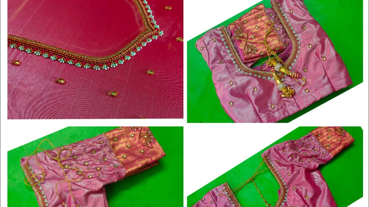 Copper blouse design in aari embroidery. #designcorner ...