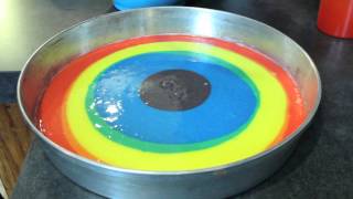 How to Make a Tie-Dye Cake