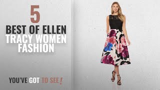 Ellen Tracy Women Fashion [2018 Best Sellers]: Ellen Tracy Women's Black Lace and Floral Print