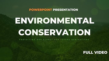 Powerpoint Presentation on Environmental Conservation 🌎| PPT Presentation |
