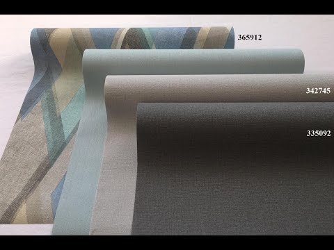 Німецькі шпалери в стилі ретро 365912, обоі з великими ромбами, у косу карту, сірого, синього та блакитного кольору, видео 6