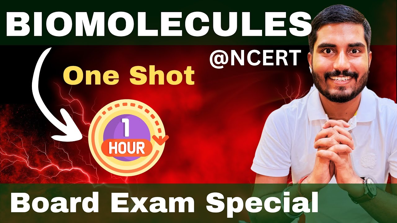 Biomolecules ✅ | Class 12th Board Exam Special | 100% NCERT Covered | In One Hour ✅