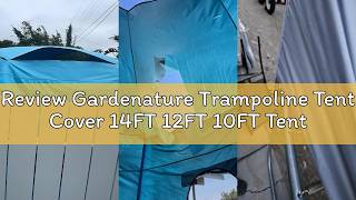 Review Gardenature Trampoline Tent Cover 14FT 12FT 10FT Tent for Trampoline wit LED Lightband Trampo