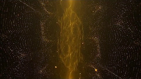 Gold Particles Mirror Stock Motion Graphics