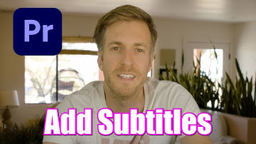 How to create SUBTITLES in Premiere Pro
