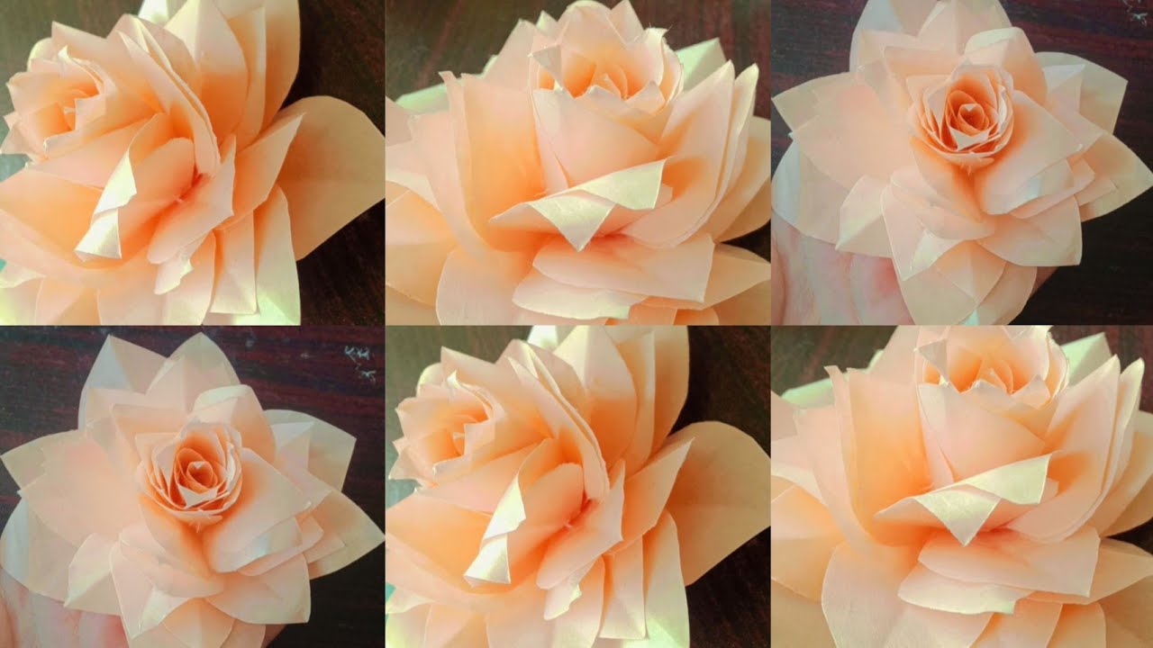 How To Make Beautiful Flower With Paper Beautiful Flower Easy Way How To Make Beautiful Flower With Paper Beautiful Flower Easy Way