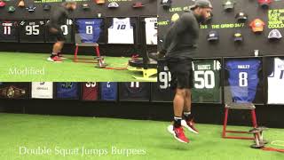 Double Squat Jump Burpees