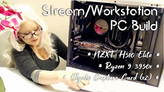 Nzxt H510 Elite Full Build W Ryzen 3950X And 2X Elgato Capture Card
