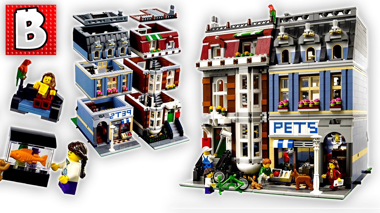 reparere Udtale billet Lego Creator Modular Pet Shop Set 10218 | Unbox Build Time Lapse Review +  Lego City Addition! - YouTube