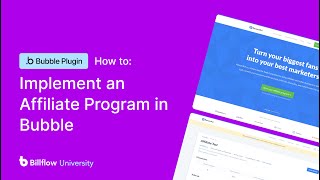 How to build an affiliate/referral program into your Bubble application