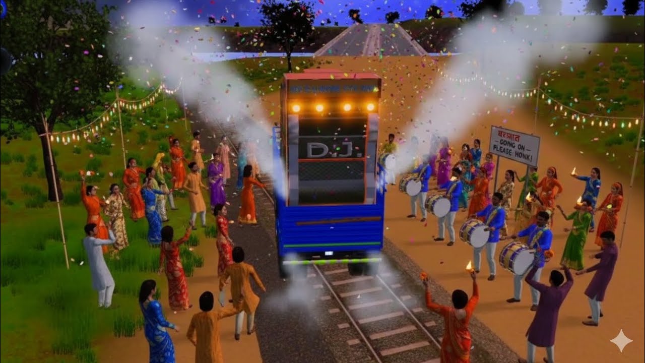 Dj Party And Band Barati 😍 | #djremix #indianvechilesimulator3d 