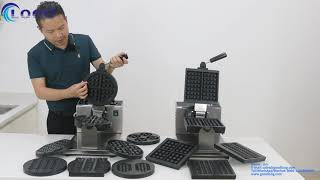 Waffle maker Waffle machine digital waffle machine Replaceable plate waffle machine www.goodloog.com