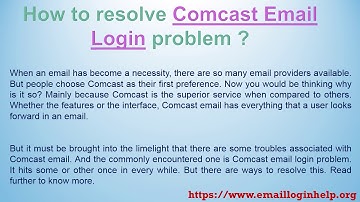 Comcast Email Sign In