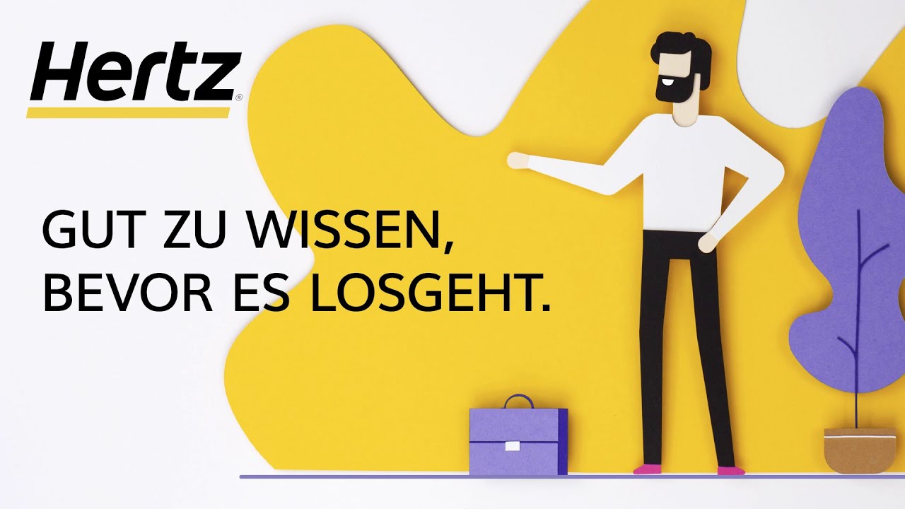 ERKLÄRVIDEO: HERTZ (2019) / Stop-Motion, 2D Animation (DE) / for car rental stations