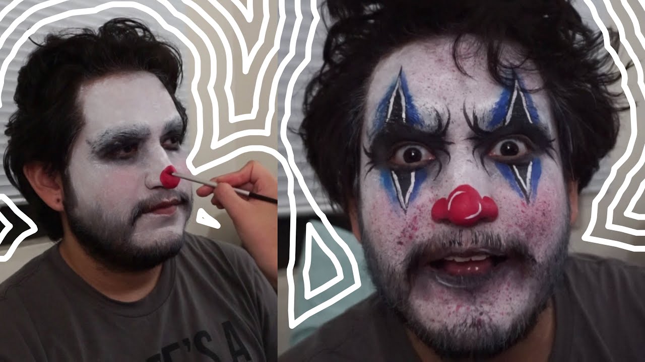 Clown Makeup With Beard Using Face