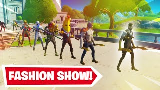 FIRST SEASON 2 FORTNITE *FASHION SHOW* | NEW SKINS EMOTES AND MORE!