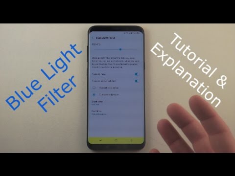 Blue Light Filter Tutorial | Galaxy S8/S8+