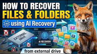 How to Recover Files and Folders from external drive like USB by AI Recovery tool | Brilliant tech screenshot 3