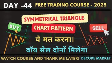 Day 44: Symmetrical Triangle Pattern 🔺 Beginner to Advanced | Master Breakout Trading!"