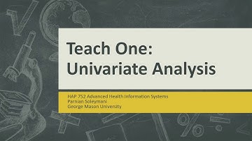 Introduction to Univariate Analysis