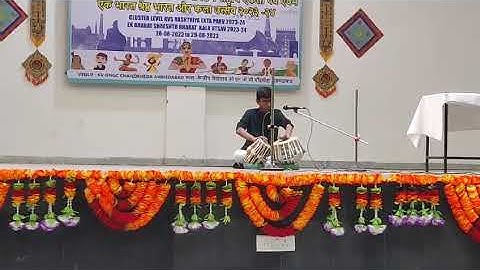 Kala Utsav-2023-2024-Kendriya Vidyalaya No.1,Shahibaug,Ahmedabad-Solo Instrumental(Tabla) by Krishiv