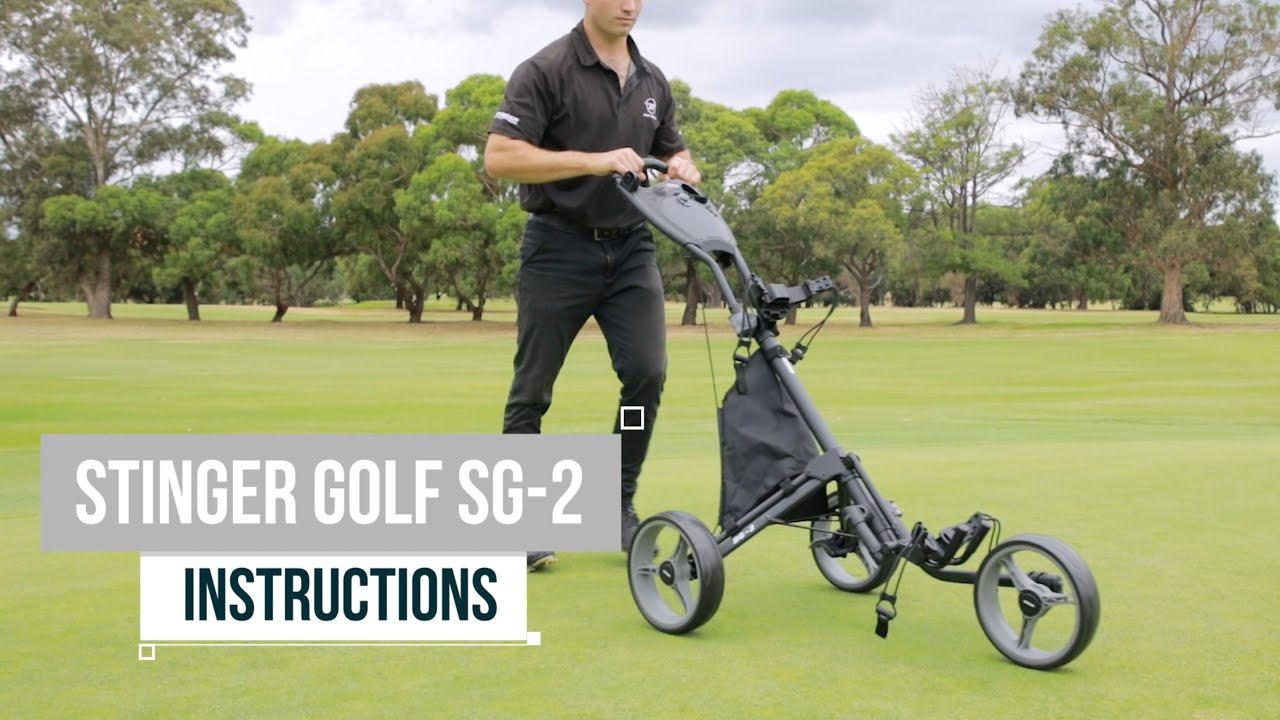 Stinger Golf SG-2 Push Buggy | Instructional Video