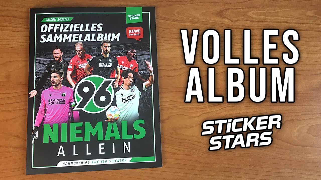 KOMPLETTES HANNOVER 96 Sticker 2022/2023 ALBUM | StickerStars - YouTube