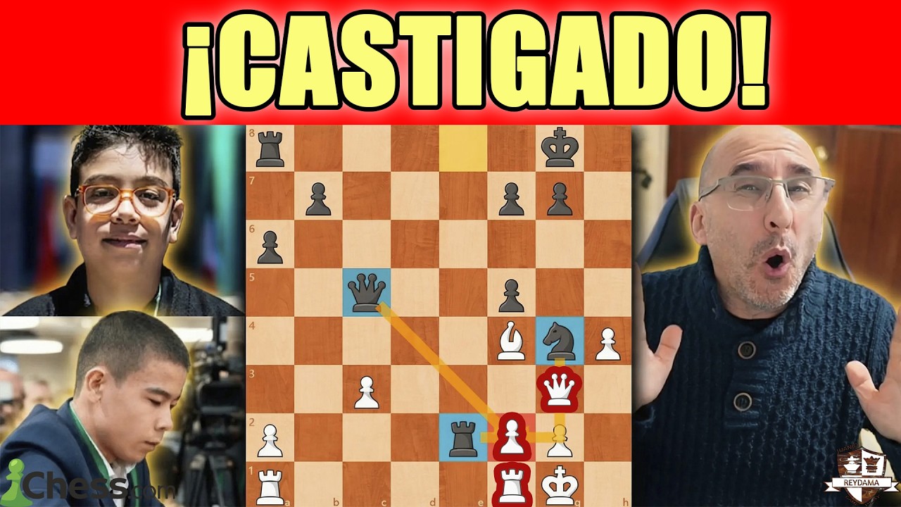 Niño Prodigio CASTIGA a un GM a Entregar DAMA! Shamsiddin Vokhidov vs Faustino Oro