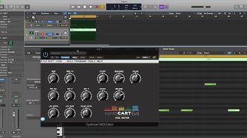 Cynthcart MIDI Editor setup in Logic Pro