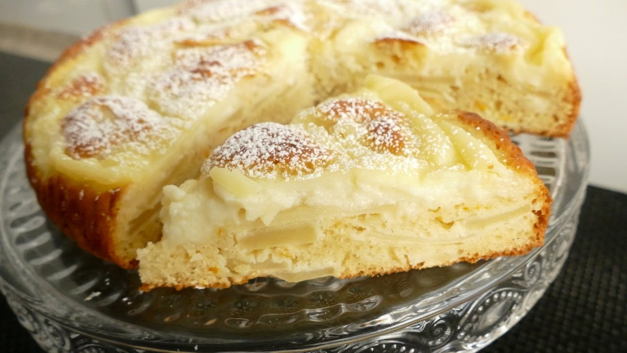 Яблочный пирог с заварным кремом! Нежный и ароматный!