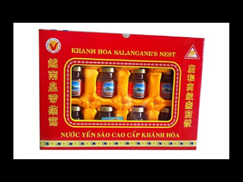 Yến Sào Sanest Khánh Hòa hộp 8 lọ