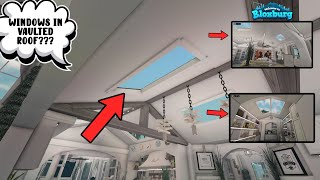 HOW TO MAKE WINDOW VAULTED CEILINGS || BLOXBURG BUILDING TUTORIAL