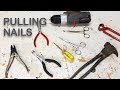 How to Remove Finishing Nails and Brad Nails from Wood - Woodworking & DIY