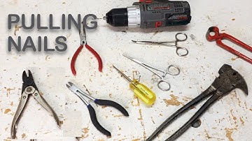 How to Remove Finishing Nails and Brad Nails from Wood - Woodworking & DIY
