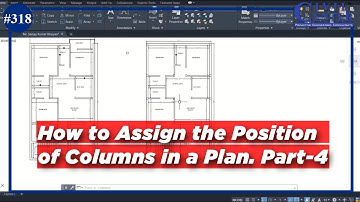 How to Assign the Position & Orientation of Columns in a Plan : Part 4//with basic concept of CAD