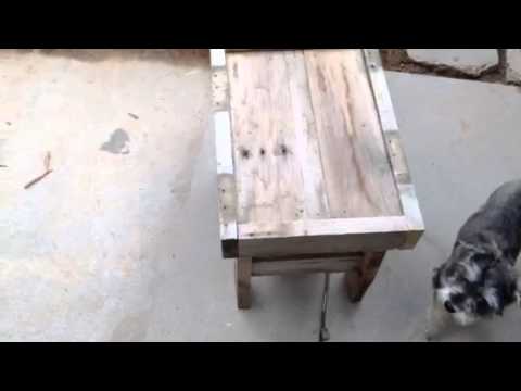 Pallet end table - YouTube