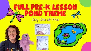 Pre K Lesson At Home | Pond Theme