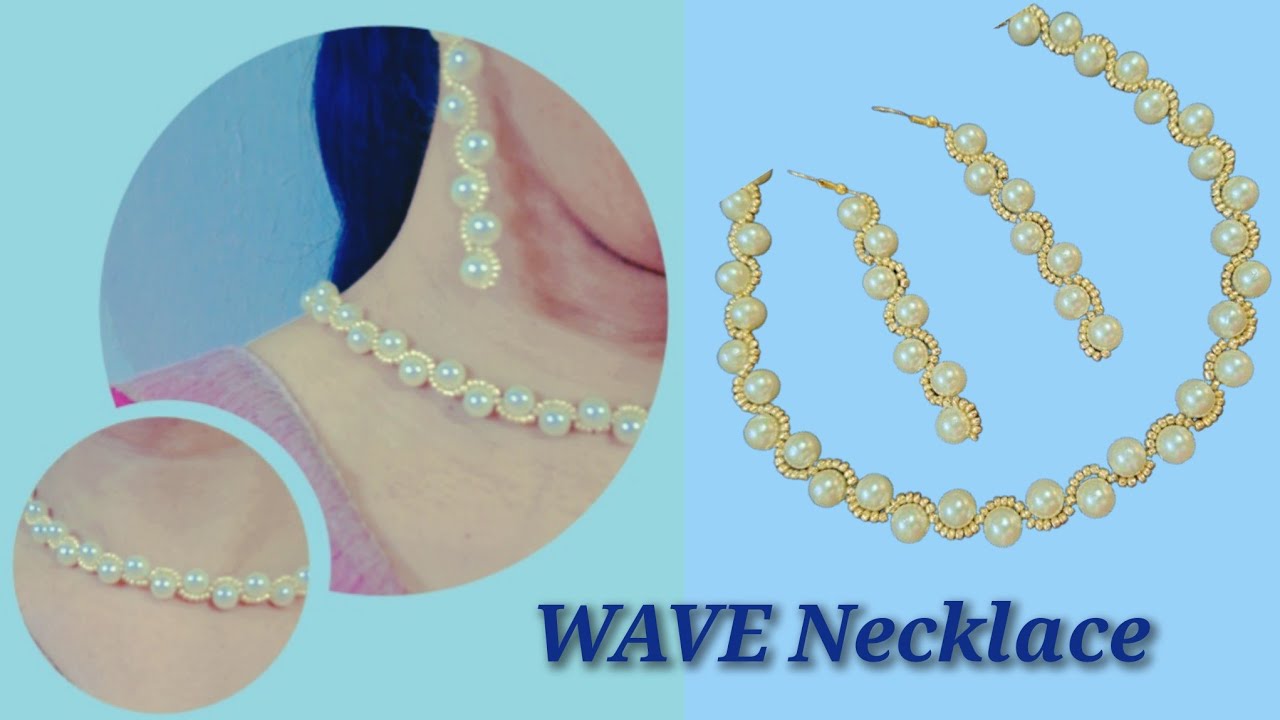 How To Make Pearl Wave Necklace Earrings Beads Jewelry For how-to-make-pearl-wave-necklace-earrings-beads-jewelry-for