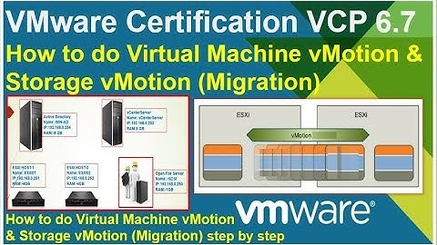 VMware Certification VCP 6.7  How to do Virtual Machine vMotion & Storage vMotion (Migration)